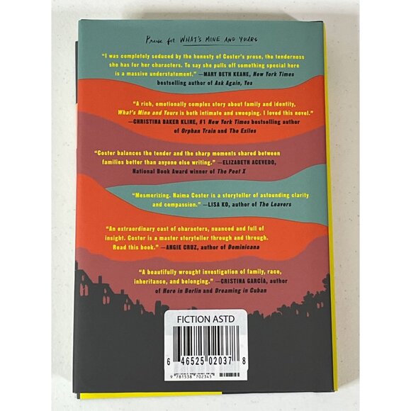 What’s Mine and Yours Naima Coster Hardcover Fiction Book - Picture 6 of 6